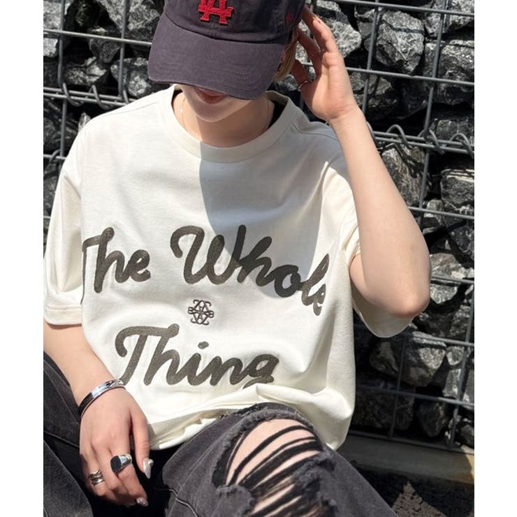 《JaVaジャバコラボ》“トレンドを纏う”コード刺繍ロゴ半袖Tシャツ(オーバーサ… | Classical Elf  | 詳細画像5 