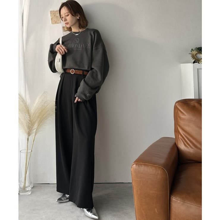 《JaVa ジャバコラボ》微配色刺繍の上品ロゴデザイン。刺繍カレッジロゴ裏起毛ス… | Classical Elf  | 詳細画像16 