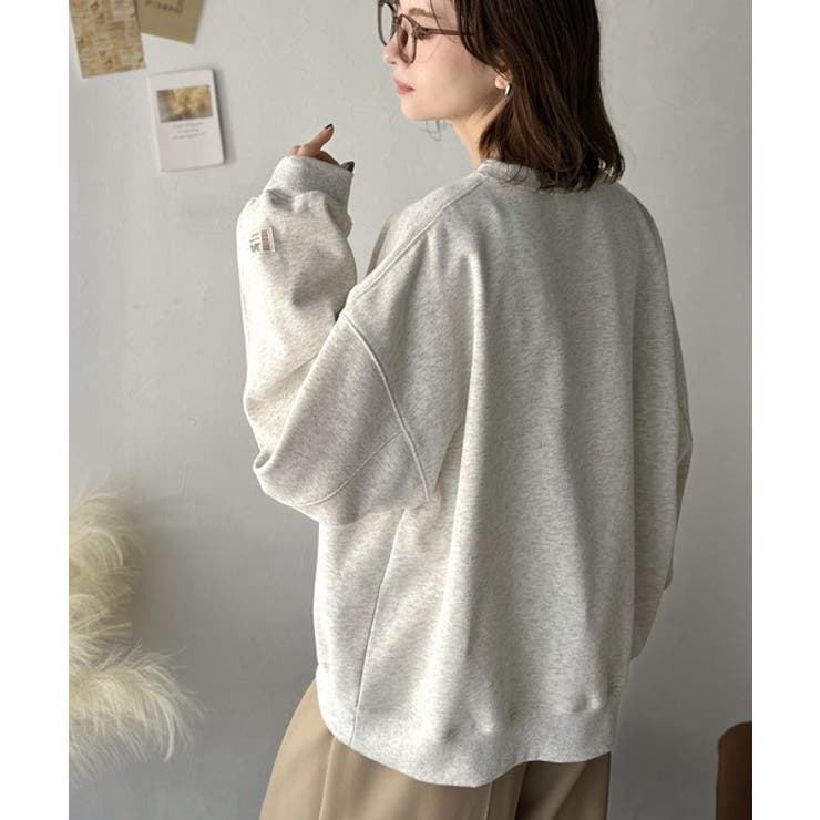 《JaVa ジャバコラボ》微配色刺繍の上品ロゴデザイン。刺繍カレッジロゴ裏起毛ス… | Classical Elf  | 詳細画像21 