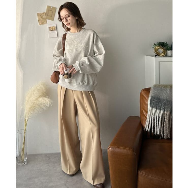 《JaVa ジャバコラボ》微配色刺繍の上品ロゴデザイン。刺繍カレッジロゴ裏起毛ス… | Classical Elf  | 詳細画像22 