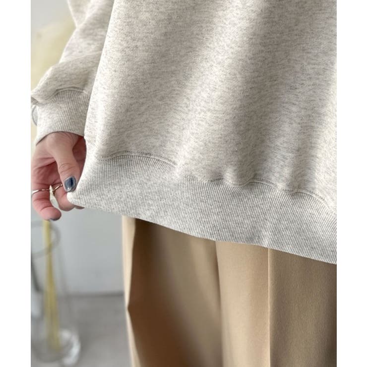 《JaVa ジャバコラボ》微配色刺繍の上品ロゴデザイン。刺繍カレッジロゴ裏起毛ス… | Classical Elf  | 詳細画像28 