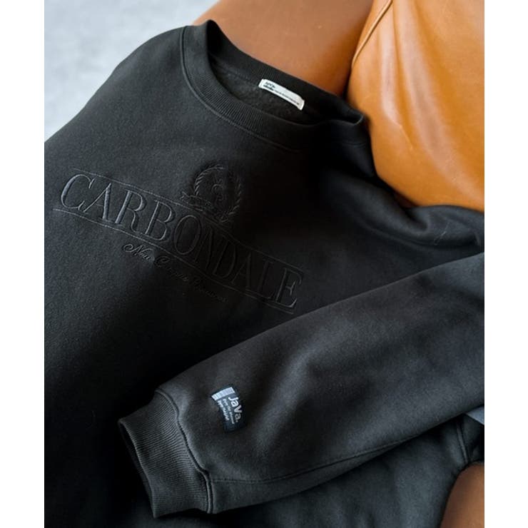 《JaVa ジャバコラボ》微配色刺繍の上品ロゴデザイン。刺繍カレッジロゴ裏起毛ス… | Classical Elf  | 詳細画像30 