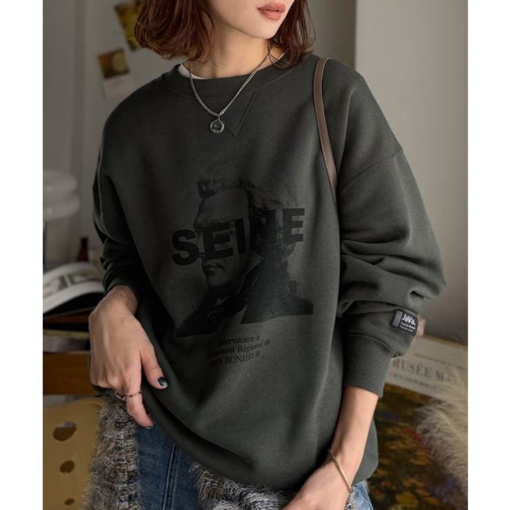 《JaVa ジャバコラボ》芸術の秋、アートを纏う。肖像画裏起毛スウェット | Classical Elf  | 詳細画像10 