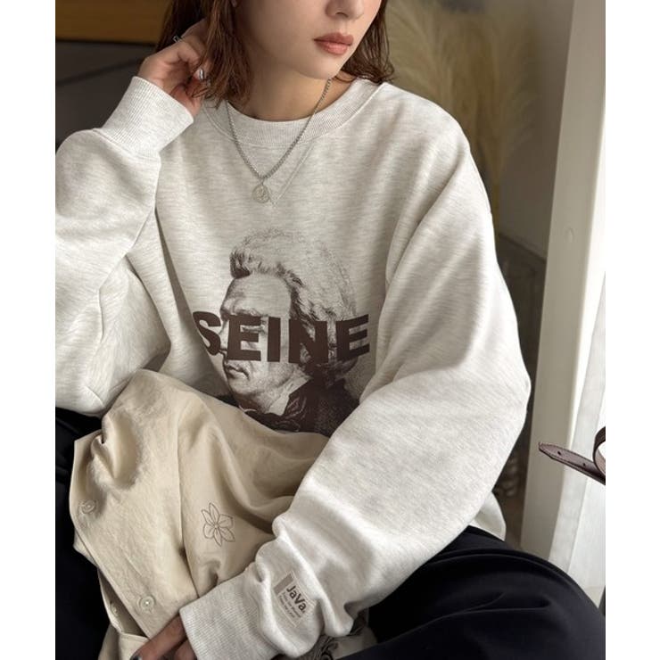 《JaVa ジャバコラボ》芸術の秋、アートを纏う。肖像画裏起毛スウェット | Classical Elf  | 詳細画像20 