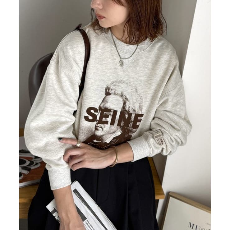 《JaVa ジャバコラボ》芸術の秋、アートを纏う。肖像画裏起毛スウェット | Classical Elf  | 詳細画像22 