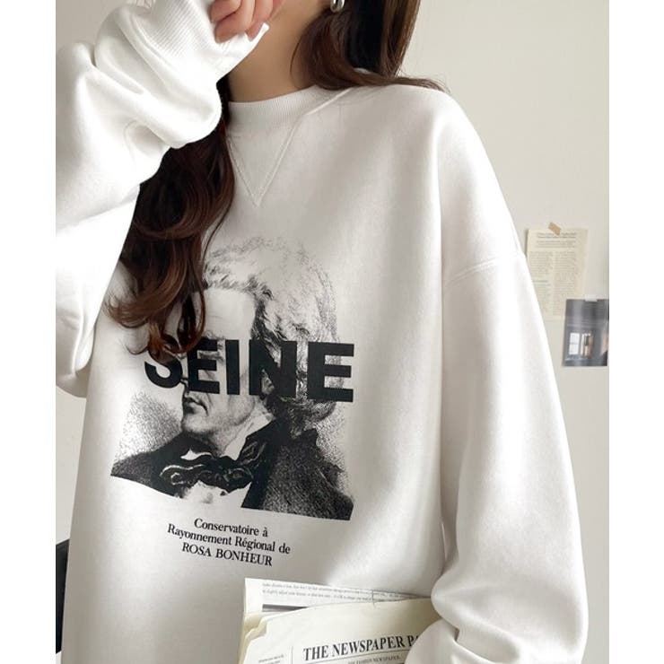 《JaVa ジャバコラボ》芸術の秋、アートを纏う。肖像画裏起毛スウェット | Classical Elf  | 詳細画像2 