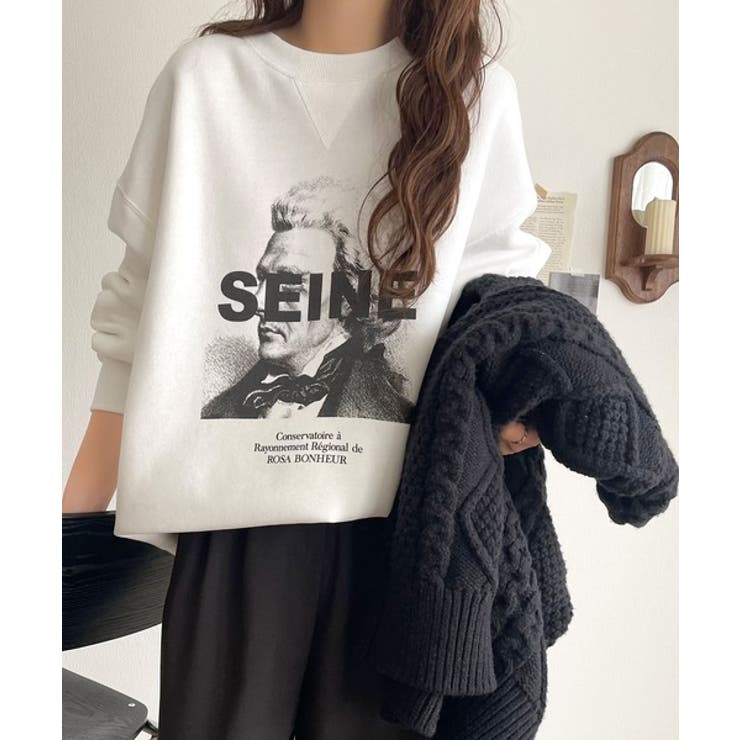 《JaVa ジャバコラボ》芸術の秋、アートを纏う。肖像画裏起毛スウェット | Classical Elf  | 詳細画像3 