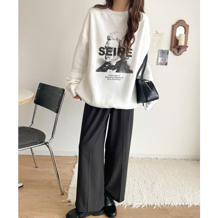 《JaVa ジャバコラボ》芸術の秋、アートを纏う。肖像画裏起毛スウェット | Classical Elf  | 詳細画像4 