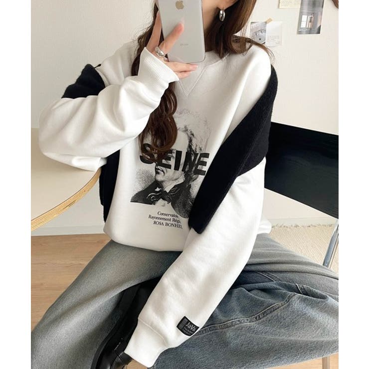 《JaVa ジャバコラボ》芸術の秋、アートを纏う。肖像画裏起毛スウェット | Classical Elf  | 詳細画像5 