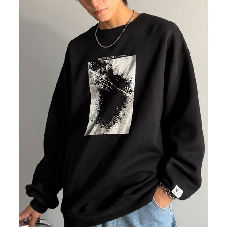 さりげない光沢感が目を惹く♪かすれボックス箔プリント裏起毛スウェット | Classical Elf  | 詳細画像24 