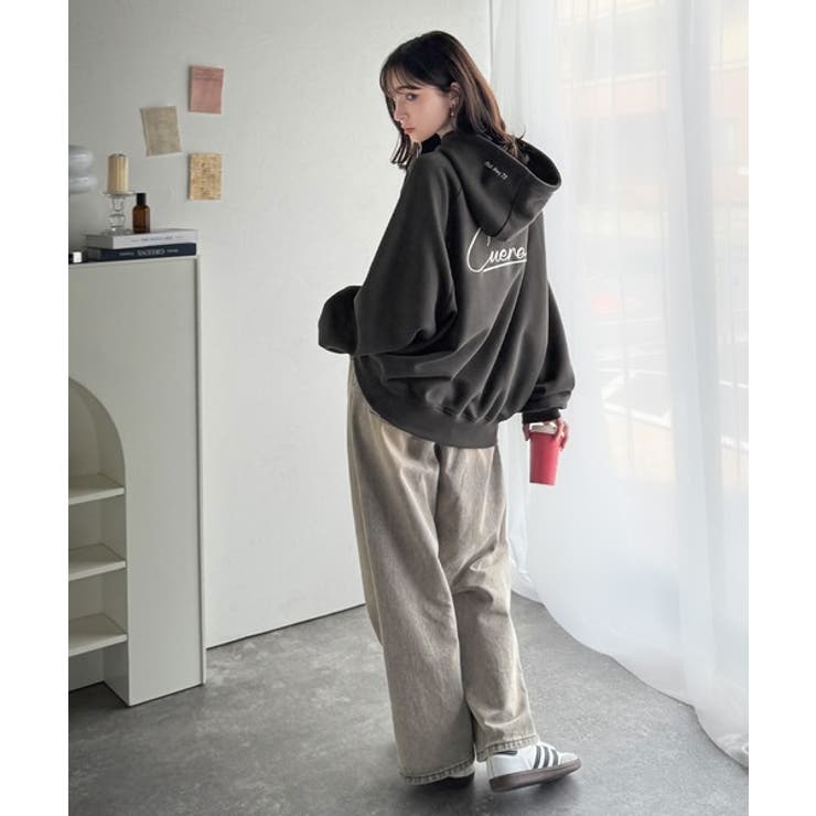 デイリーもお出かけも、ゆるっと可愛く決まる♪バック刺繍裏起毛パーカー | Classical Elf  | 詳細画像7 