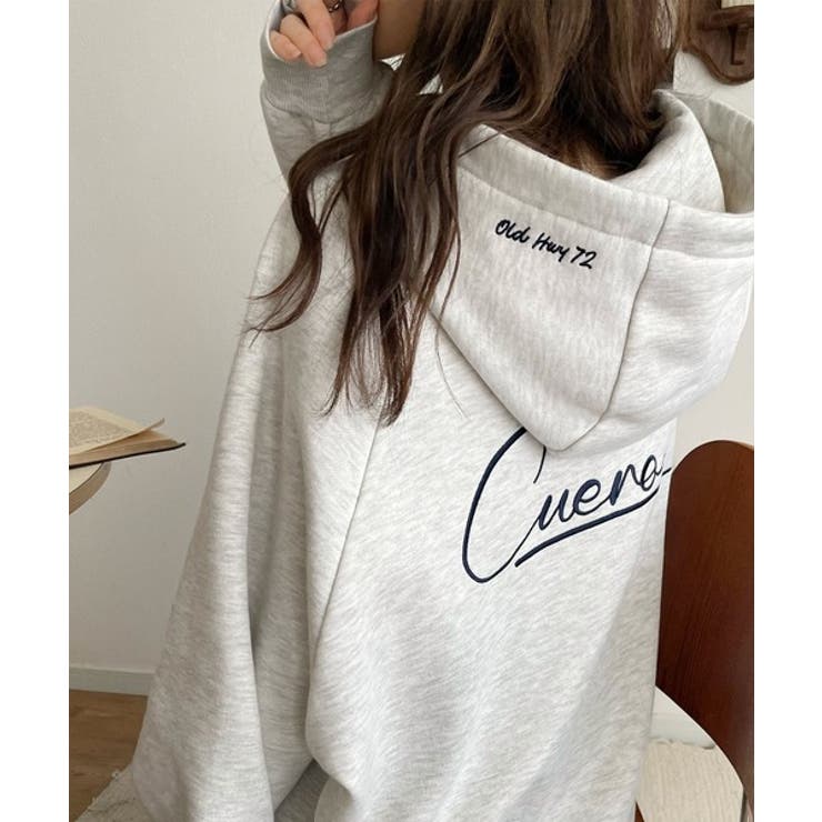 デイリーもお出かけも、ゆるっと可愛く決まる♪バック刺繍裏起毛パーカー | Classical Elf  | 詳細画像17 