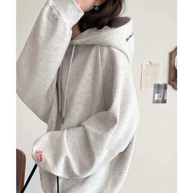 デイリーもお出かけも、ゆるっと可愛く決まる♪バック刺繍裏起毛パーカー | Classical Elf  | 詳細画像20 