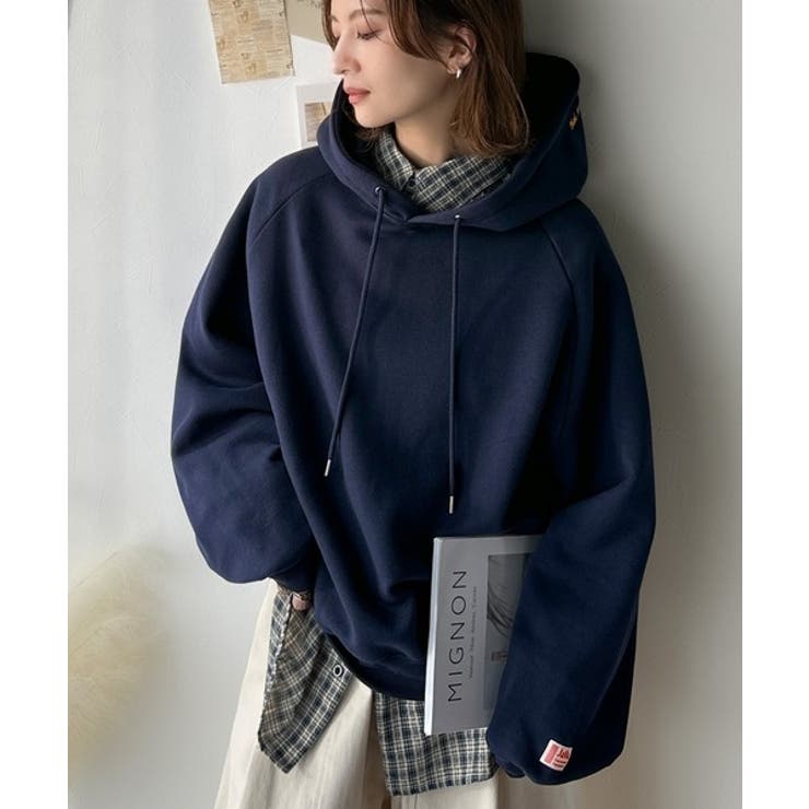 デイリーもお出かけも、ゆるっと可愛く決まる♪バック刺繍裏起毛パーカー | Classical Elf  | 詳細画像26 