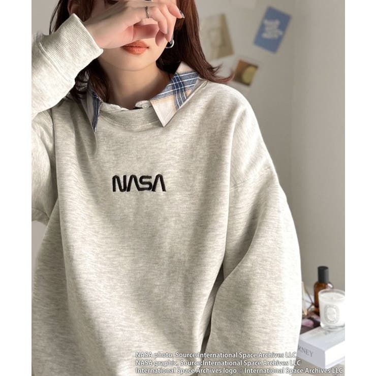 数量限定！シンプル刺繍で着回し力抜群♪フロントミニロゴ裏起毛スウェットトップス | Classical Elf  | 詳細画像8 