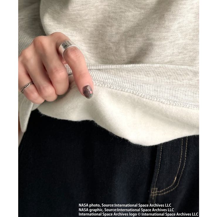 数量限定！シンプル刺繍で着回し力抜群♪フロントミニロゴ裏起毛スウェットトップス | Classical Elf  | 詳細画像15 