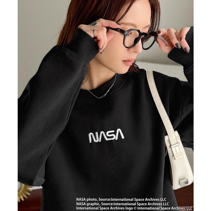 数量限定！シンプル刺繍で着回し力抜群♪フロントミニロゴ裏起毛スウェットトップス | Classical Elf  | 詳細画像1 