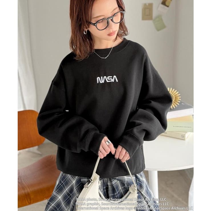 数量限定！シンプル刺繍で着回し力抜群♪フロントミニロゴ裏起毛スウェットトップス | Classical Elf  | 詳細画像2 