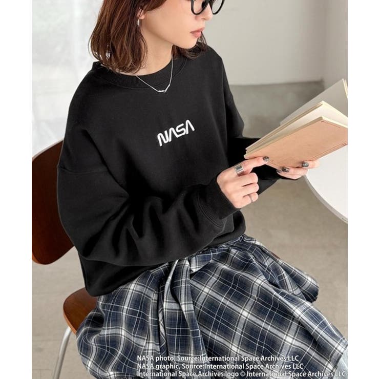 数量限定！シンプル刺繍で着回し力抜群♪フロントミニロゴ裏起毛スウェットトップス | Classical Elf  | 詳細画像3 