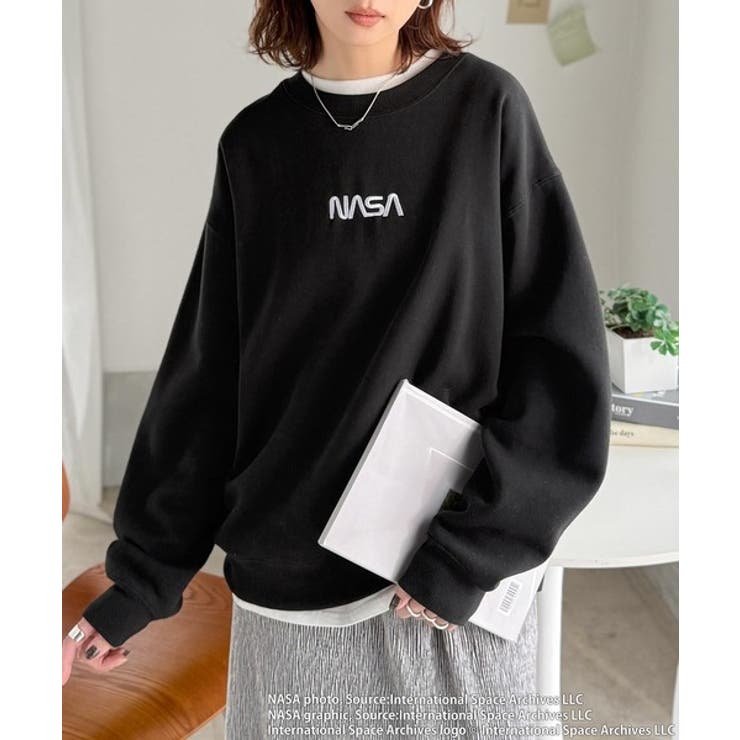 数量限定！シンプル刺繍で着回し力抜群♪フロントミニロゴ裏起毛スウェットトップス | Classical Elf  | 詳細画像5 