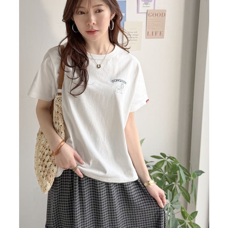 《JaVa ジャバコラボ》大人の遊び心をプラス。綿100％オオカミ刺繍Tシャツ（… | Classical Elf  | 詳細画像6 
