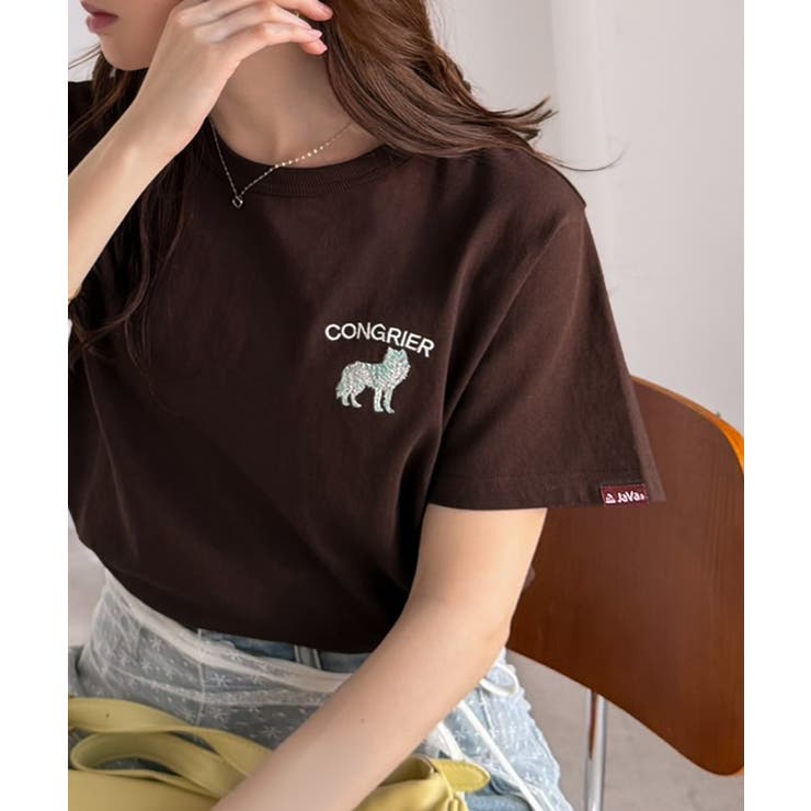 《JaVa ジャバコラボ》大人の遊び心をプラス。綿100％オオカミ刺繍Tシャツ（… | Classical Elf  | 詳細画像15 