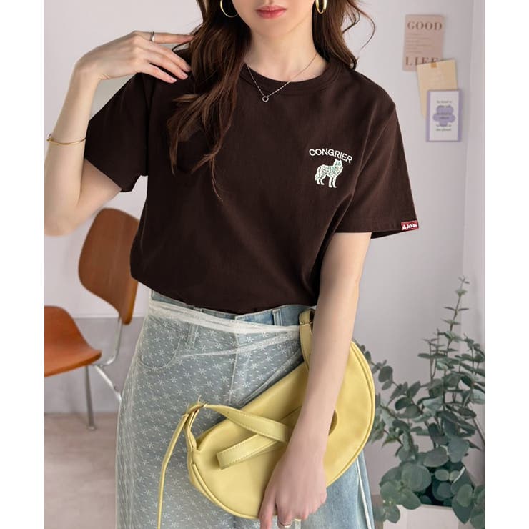 《JaVa ジャバコラボ》大人の遊び心をプラス。綿100％オオカミ刺繍Tシャツ（… | Classical Elf  | 詳細画像19 