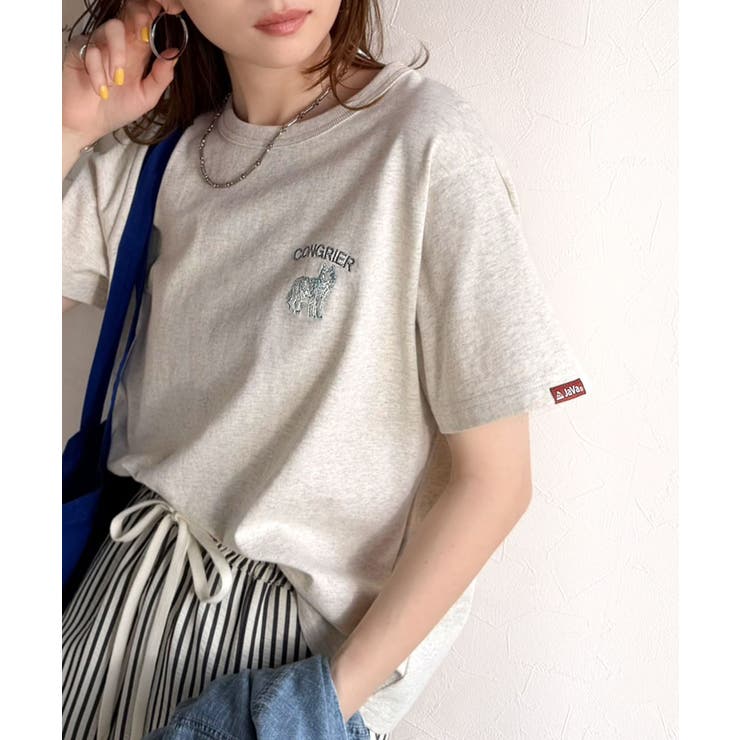 《JaVa ジャバコラボ》大人の遊び心をプラス。綿100％オオカミ刺繍Tシャツ（… | Classical Elf  | 詳細画像23 