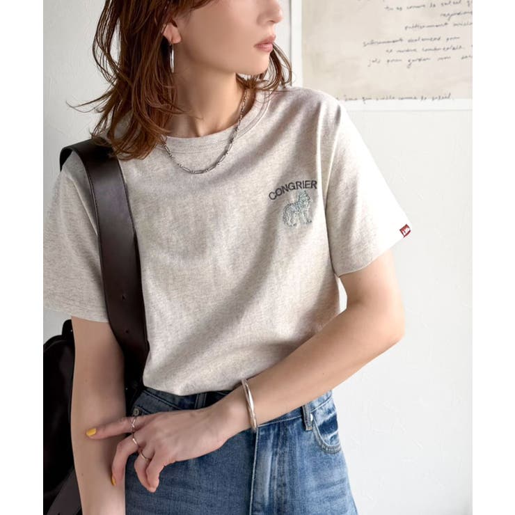 《JaVa ジャバコラボ》大人の遊び心をプラス。綿100％オオカミ刺繍Tシャツ（… | Classical Elf  | 詳細画像28 