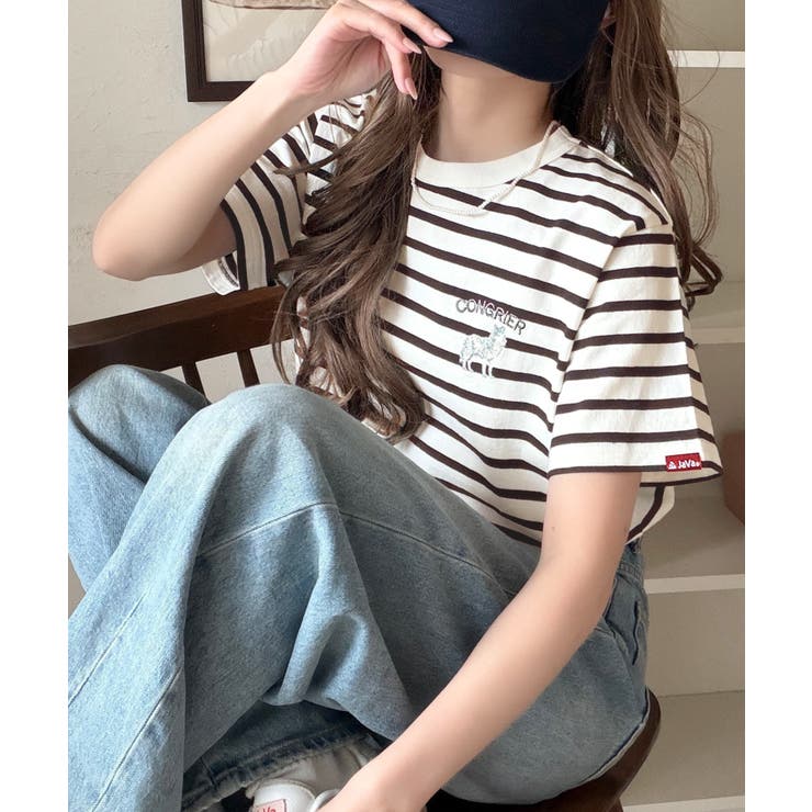 《JaVa ジャバコラボ》大人の遊び心をプラス。綿100％オオカミ刺繍Tシャツ（… | Classical Elf  | 詳細画像36 
