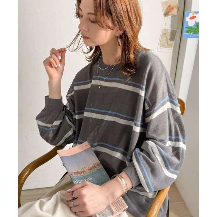 チャコール | 《JaVaジャバコラボ》ヘルシーな透け感のゆったりシルエットが着やすい。オーバー… | Classical Elf 