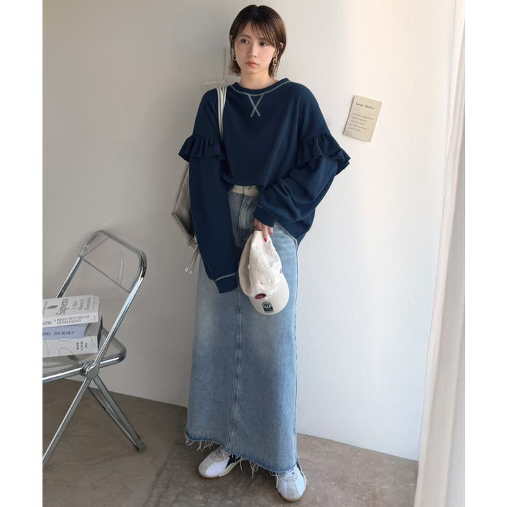 《JaVaジャバコラボ》カジュアル派さんにも推したい。袖フリルオーバーサイズ配色… | Classical Elf  | 詳細画像35 