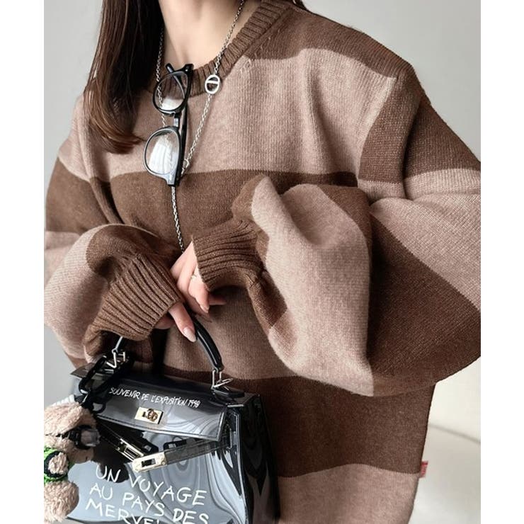 目を奪われるたっぷり袖。 ボリュームスリーブオーバーサイズニット | Classical Elf  | 詳細画像26 