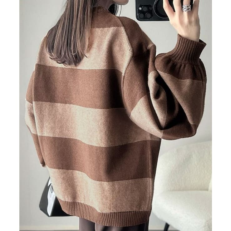 目を奪われるたっぷり袖。 ボリュームスリーブオーバーサイズニット | Classical Elf  | 詳細画像32 