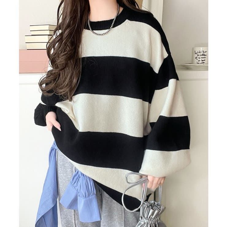 目を奪われるたっぷり袖。 ボリュームスリーブオーバーサイズニット | Classical Elf  | 詳細画像36 