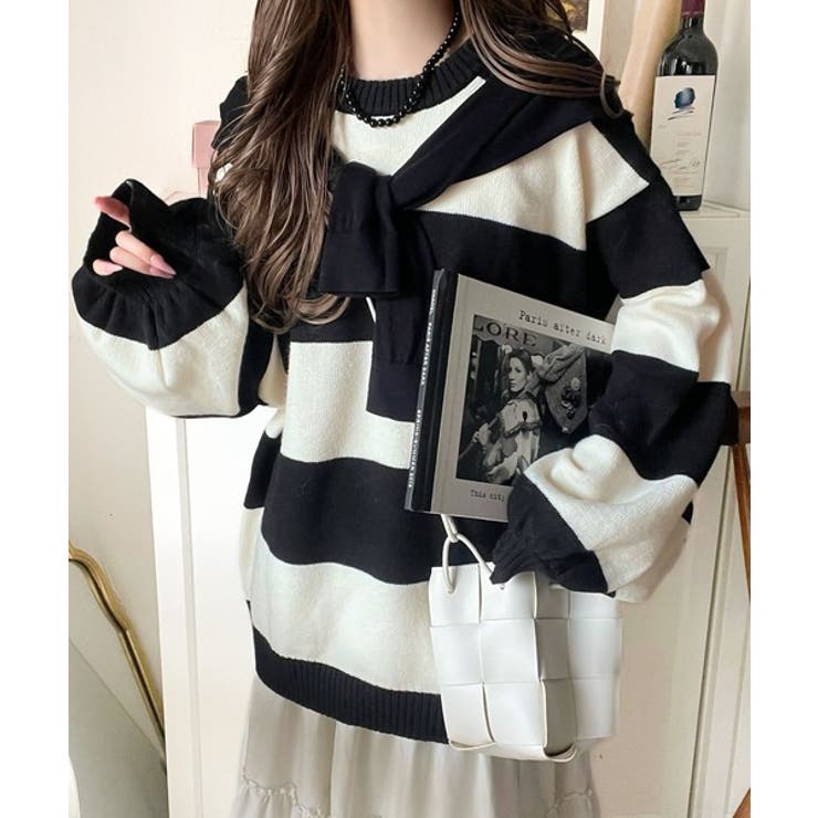 目を奪われるたっぷり袖。 ボリュームスリーブオーバーサイズニット | Classical Elf  | 詳細画像39 