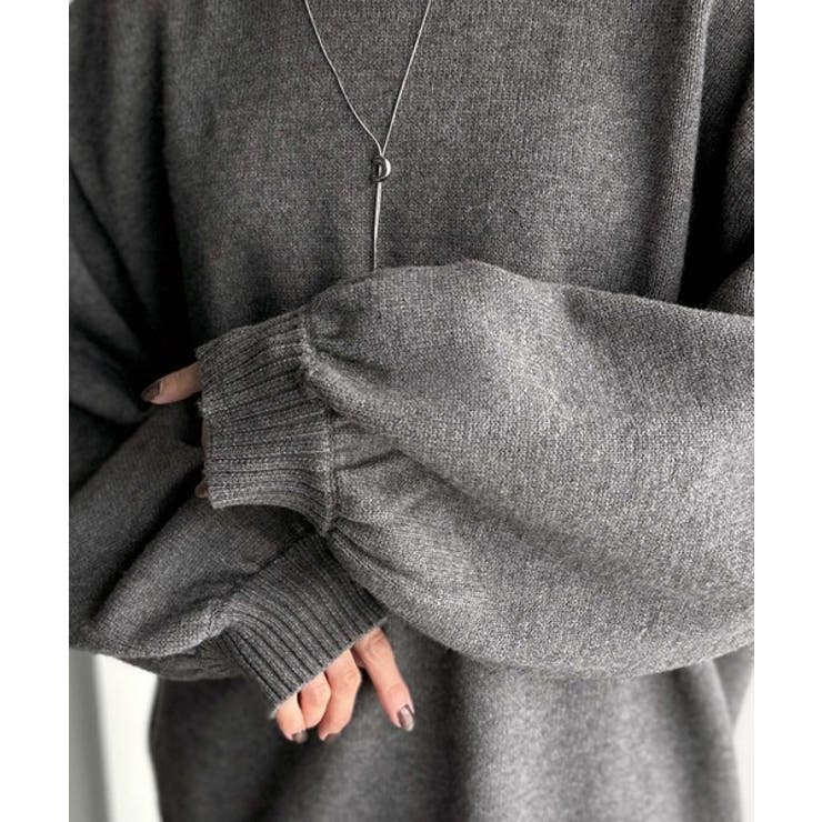 目を奪われるたっぷり袖。 ボリュームスリーブオーバーサイズニット | Classical Elf  | 詳細画像43 