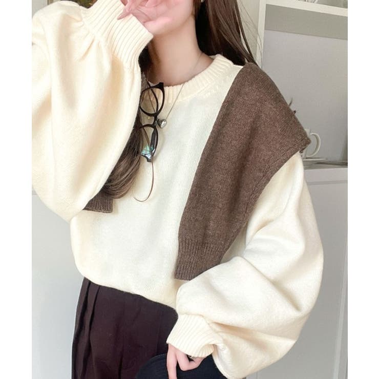 目を奪われるたっぷり袖。 ボリュームスリーブオーバーサイズニット | Classical Elf  | 詳細画像2 