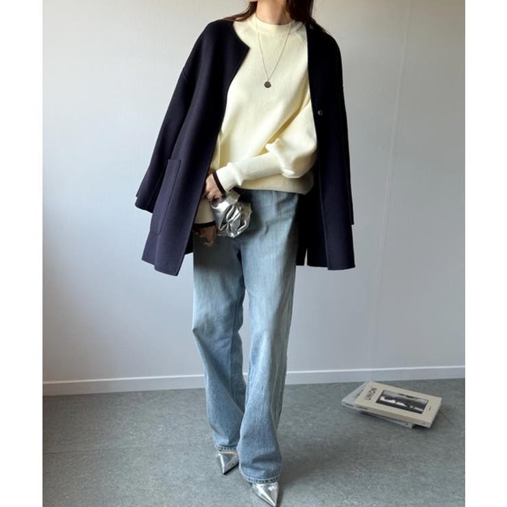 《JaVaジャバコラボ》こなれ感と快適さを両立◎サムホール付き袖リブ配色スウェッ… | Classical Elf  | 詳細画像5 