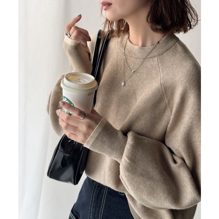 《JaVaジャバコラボ》こなれ感と快適さを両立◎サムホール付き袖リブ配色スウェッ… | Classical Elf  | 詳細画像26 