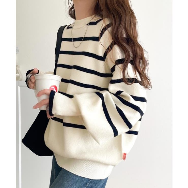 《JaVaジャバコラボ》こなれ感と快適さを両立◎サムホール付き袖リブ配色スウェッ… | Classical Elf  | 詳細画像33 