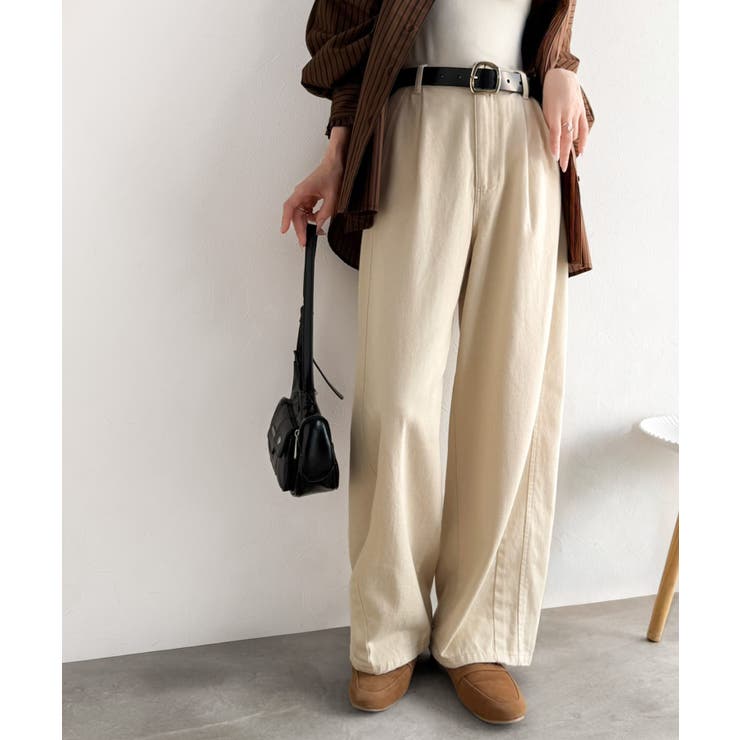 《JaVaジャバコラボ》ほどよい丸みがお洒落見え。タック入りボリュームコクーンパ… | Classical Elf  | 詳細画像2 