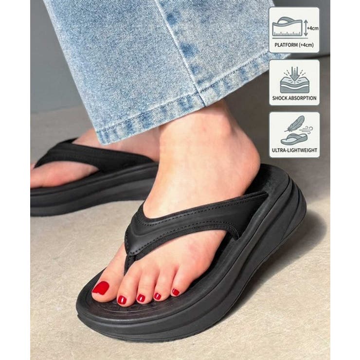 ブラック | 《JaVaジャバコラボ》歩くたび足が喜ぶ！ふわっと沈んで、やさしく弾む。包み込ま… | Classical Elf 