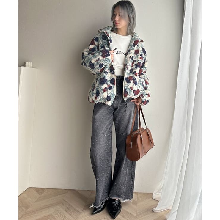 オーロラストーン付き!甘辛のバランスが今年らしい。ヴィンテージライクカーブデニム… | Classical Elf  | 詳細画像8 