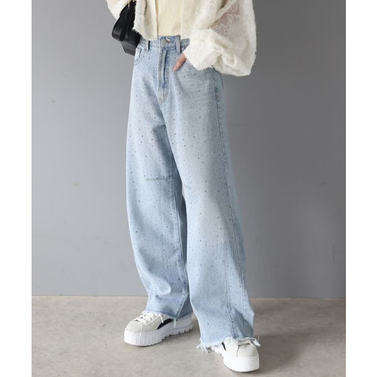 オーロラストーン付き!甘辛のバランスが今年らしい。ヴィンテージライクカーブデニム… | Classical Elf  | 詳細画像11 