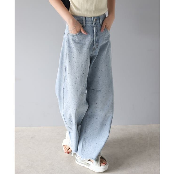 オーロラストーン付き!甘辛のバランスが今年らしい。ヴィンテージライクカーブデニム… | Classical Elf  | 詳細画像19 