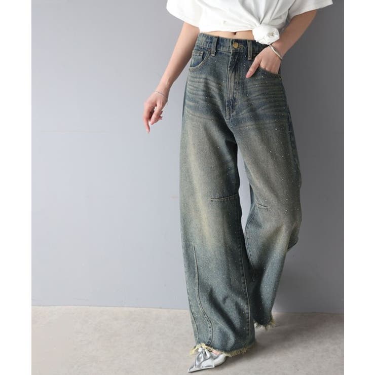 オーロラストーン付き!甘辛のバランスが今年らしい。ヴィンテージライクカーブデニム… | Classical Elf  | 詳細画像27 