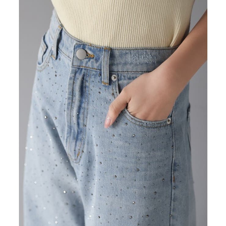 オーロラストーン付き!甘辛のバランスが今年らしい。ヴィンテージライクカーブデニム… | Classical Elf  | 詳細画像36 