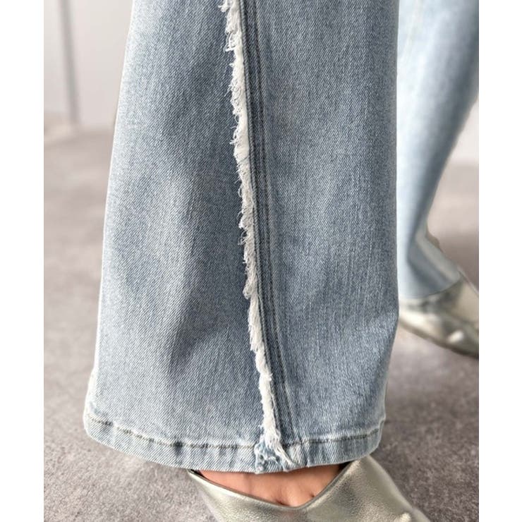 とにかく美脚！サイドフリンジ使いヴィンテージ風デニムフレアパンツ | Classical Elf  | 詳細画像33 