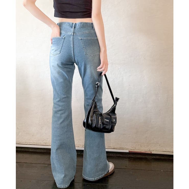 【mily bilet】脚、盛れすぎ注意！ポケットデザインストレッチフレアデニム | Classical Elf  | 詳細画像30 